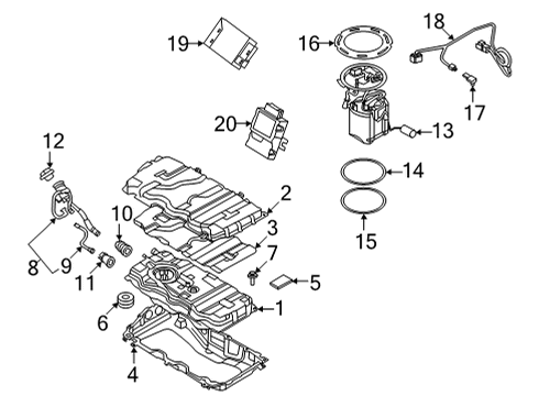 2023 BMW 330e FRAME Diagram for 16117387201