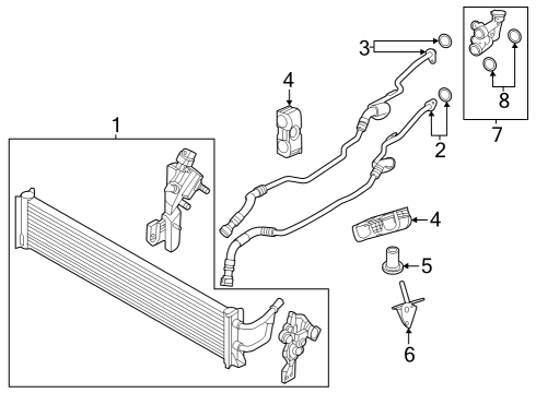 2024 BMW 760i xDrive Trans Oil Cooler Diagram