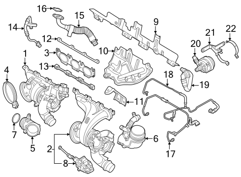 2023 BMW X3 M Exhaust Manifold Diagram 3