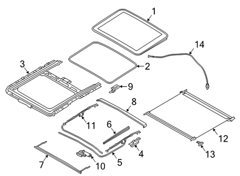 2022 BMW M440i Sunroof Diagram