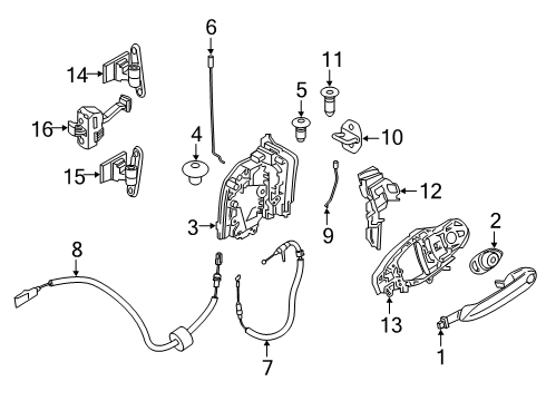 2021 BMW M850i xDrive Front Door Diagram 2