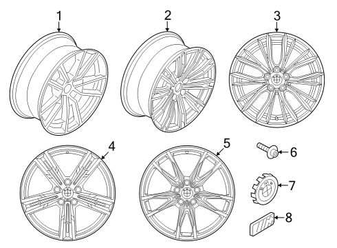 2021 BMW M3 Wheels Diagram 1