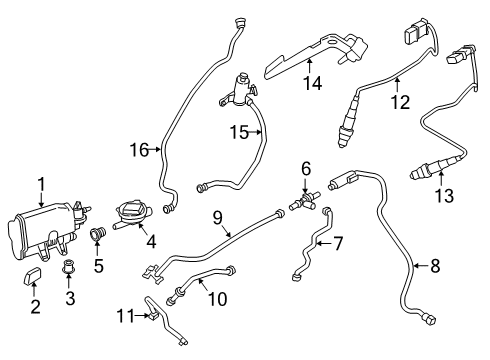 2023 BMW M240i Emission Components Diagram