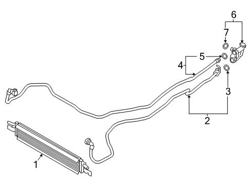 2021 BMW 330e xDrive Oil Cooler Diagram