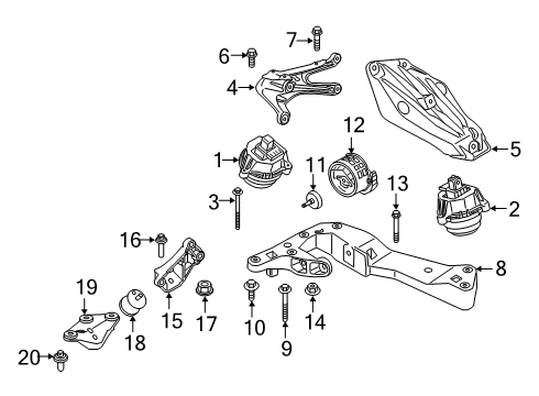 2022 BMW 745e xDrive AUTOMATIC TRANSMISSION EH Diagram for 24005A04A32