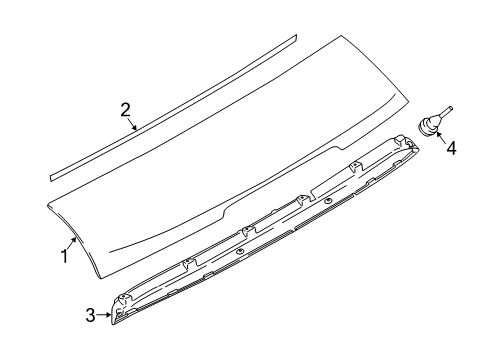 2021 BMW i3 Rear Spoiler Diagram