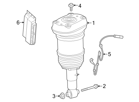 2024 BMW iX Struts & Components - Rear Diagram 1