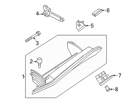 2024 BMW M2 Glove Box Diagram