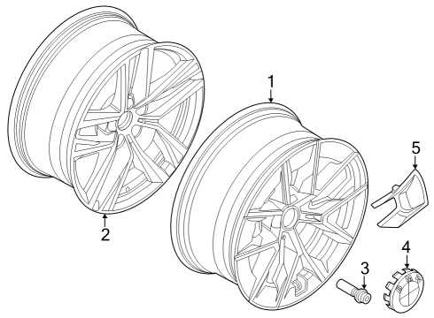 2023 BMW i4 Wheels Diagram 1