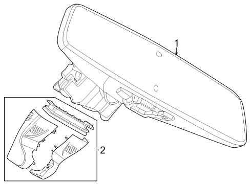 2024 BMW 230i Inside Mirrors Diagram