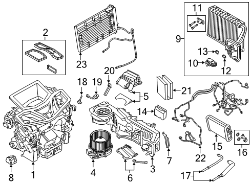 2023 BMW X7 BEDIENTEIL Diagram for 61315A64198