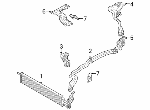 2024 BMW X6 M Trans Oil Cooler Diagram 1