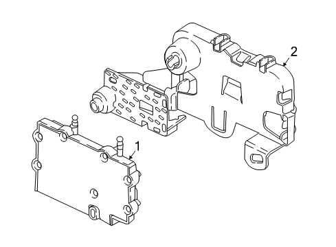 2021 BMW 530e Electrical Components Diagram 1