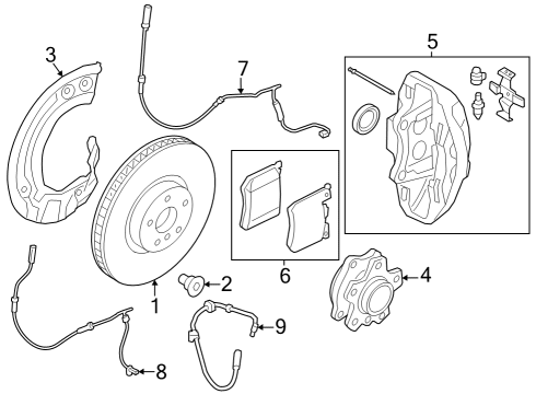 2024 BMW i7 BRAKE CALIPER HOUSING LEFT Diagram for 34108846927