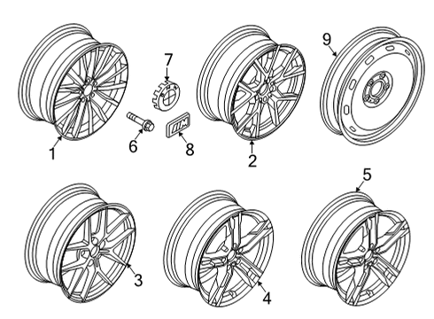 2023 BMW 228i Gran Coupe Wheels Diagram 2