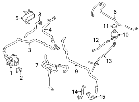 2021 BMW i3s Water Pump Diagram 1