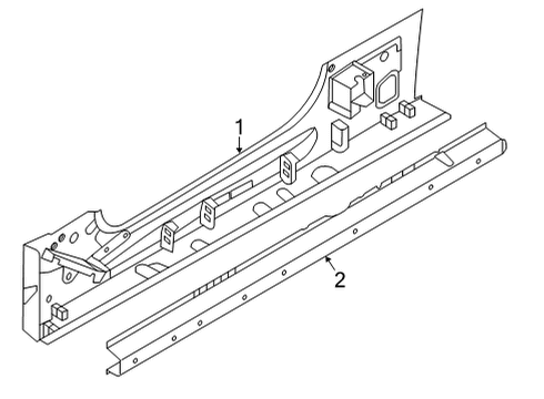 2024 BMW M8 Rocker Panel Diagram