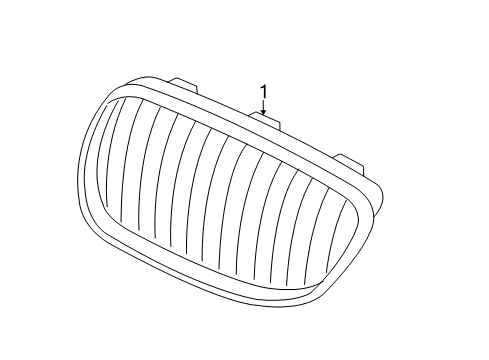 2021 BMW M240i xDrive Grille & Components Diagram