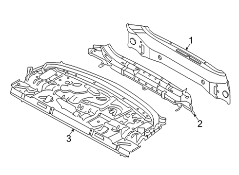 2022 BMW 228i Gran Coupe Rear Body Diagram