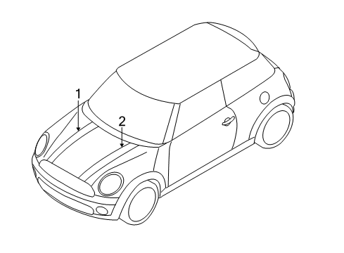 Decorative Strip Front Left Diagram for 51147365187