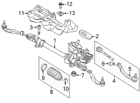 Exchange-Steering Box, Electric. Diagram for 32106887676