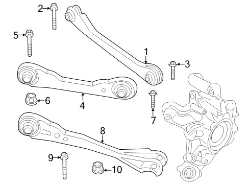 2024 BMW 750e xDrive Rear Suspension Diagram 2