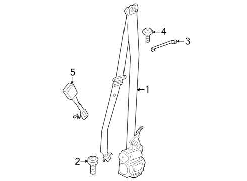 2022 BMW iX Front Seat Belts Diagram