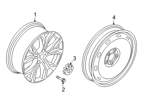 2021 BMW X2 Wheels Diagram 1