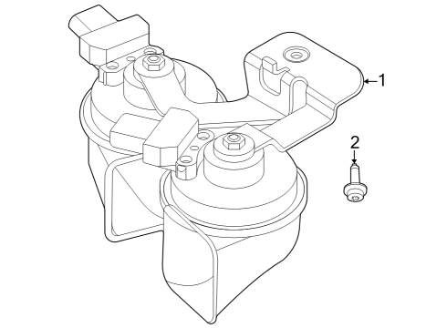 2023 BMW i7 Horn Diagram