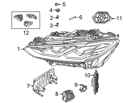 2021 BMW M4 Daytime Running Lamps Diagram