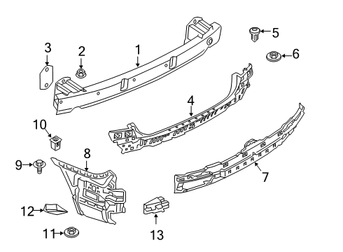 2021 BMW 750i xDrive Bumper & Components - Rear Diagram 2