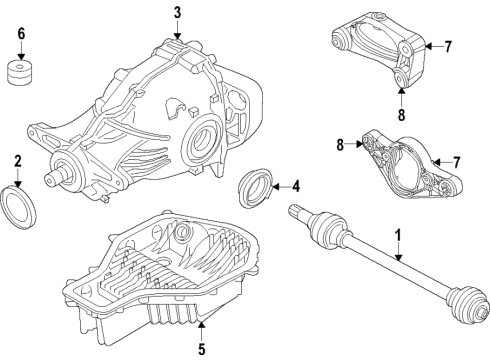 2021 BMW M3 UNIVERSAL JOINT Diagram for 26119846038