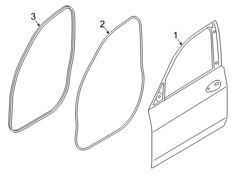 2022 BMW X5 Door & Components Diagram 1