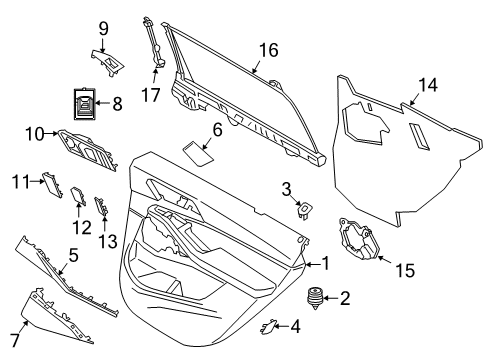 2021 BMW X7 Rear Door Diagram 4