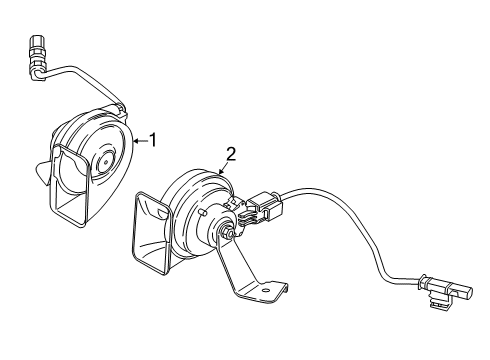 2021 BMW X2 Horn Diagram