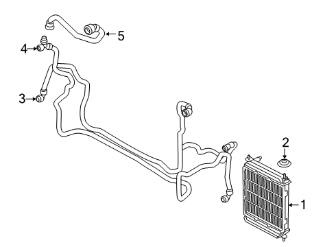 2021 BMW X7 Radiator & Components Diagram 3