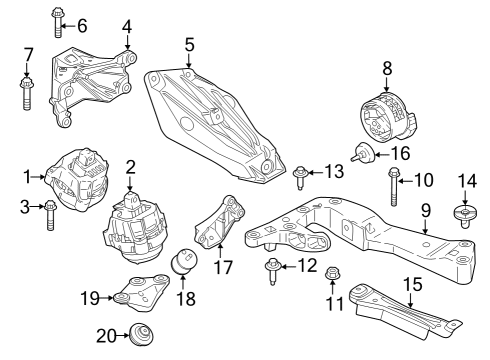 2023 BMW M3 HEX BOLT Diagram for 22319494177