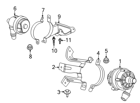 2021 BMW Z4 Water Pump Diagram 3