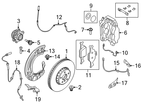 2023 BMW X5 WHEEL HUB WITH BEARING Diagram for 31206890070