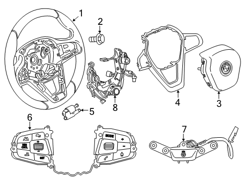 2021 BMW X3 Steering Column & Wheel, Steering Gear & Linkage Diagram 9