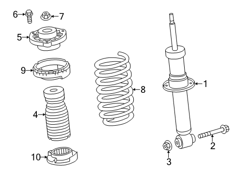 Rear Coil Spring Diagram for 33536884917