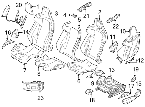 2021 BMW M3 Power Seats Diagram 5