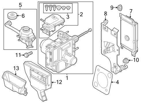 2024 BMW iX POWER BRAKE Diagram for 34505A9C088