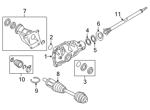 2024 BMW X5 M FRONT AXLE DIFFERENTIAL Diagram for 31508850593