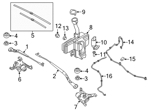 2021 BMW i3 Wipers Diagram 2