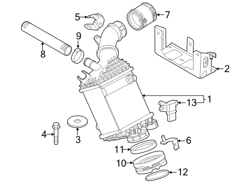 2023 BMW 760i xDrive Intercooler Diagram