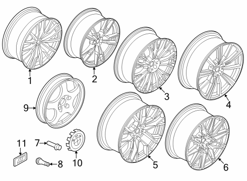 2023 BMW X6 M Wheels Diagram 3