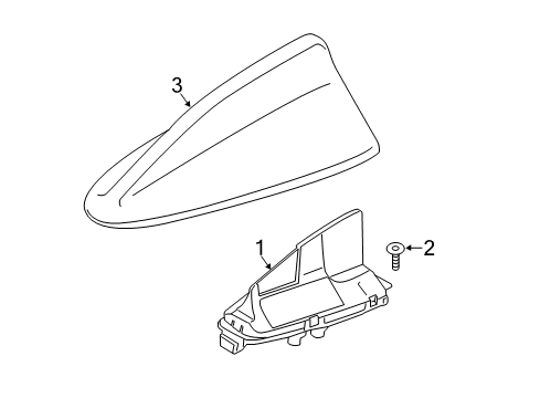 2023 BMW X3 M Antenna & Radio Diagram 2