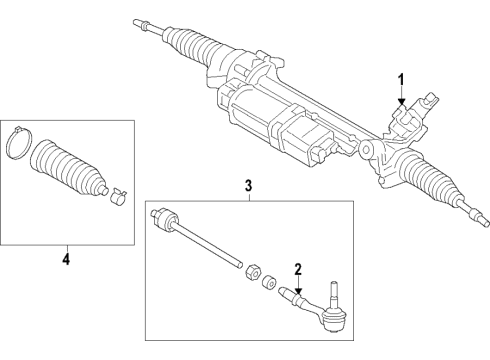 2021 BMW M760i xDrive Steering Column & Wheel, Steering Gear & Linkage Diagram 3