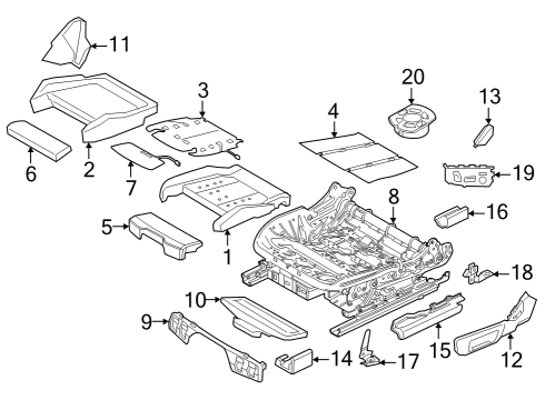 2021 BMW M3 Power Seats Diagram 2